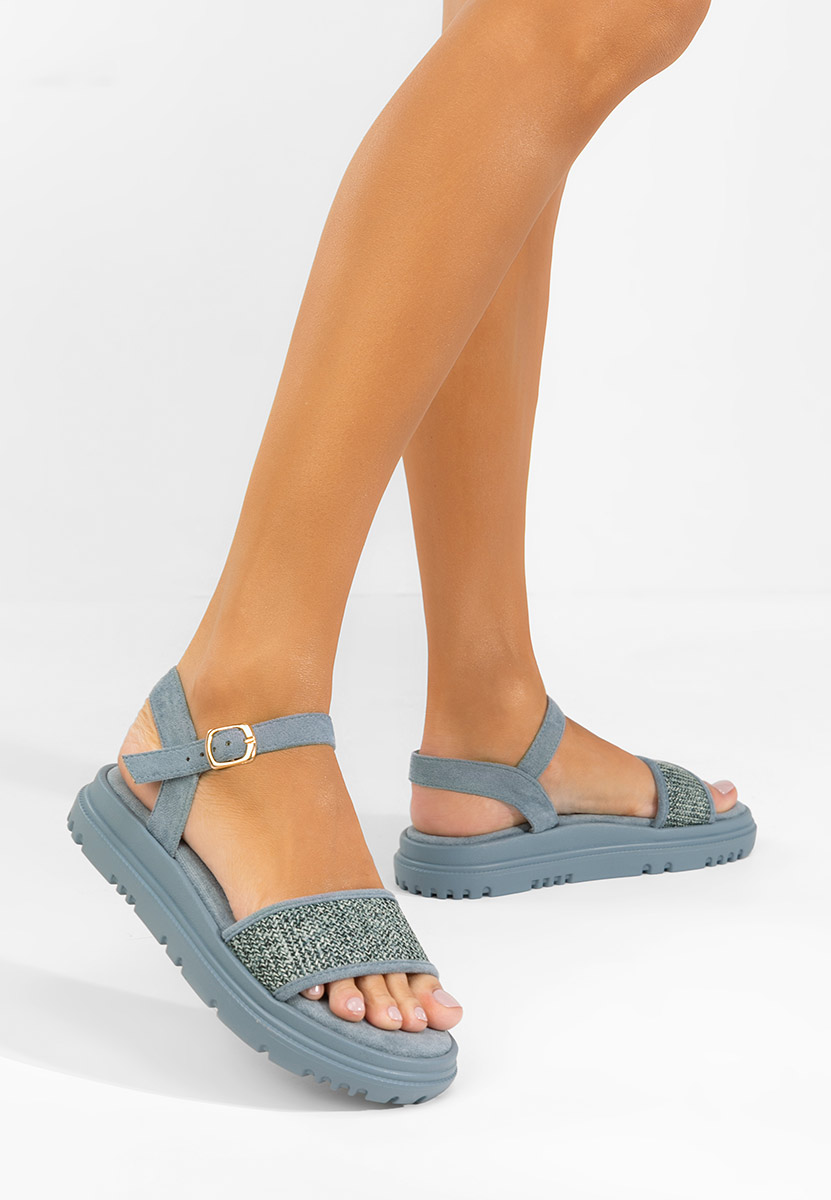 Sandale s platformom Donetia plavi