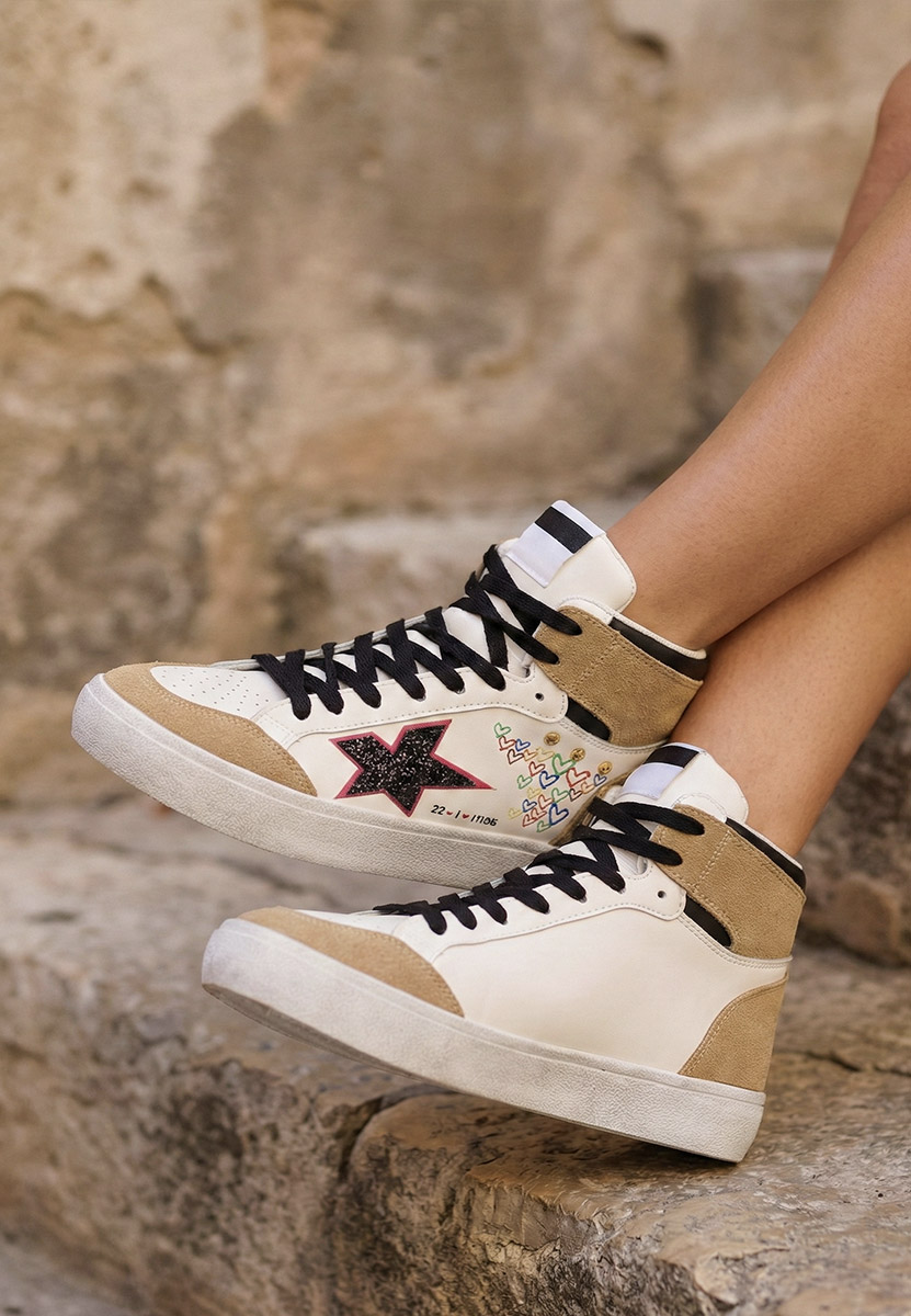 High-Top Sneakers Morella V2 bijele