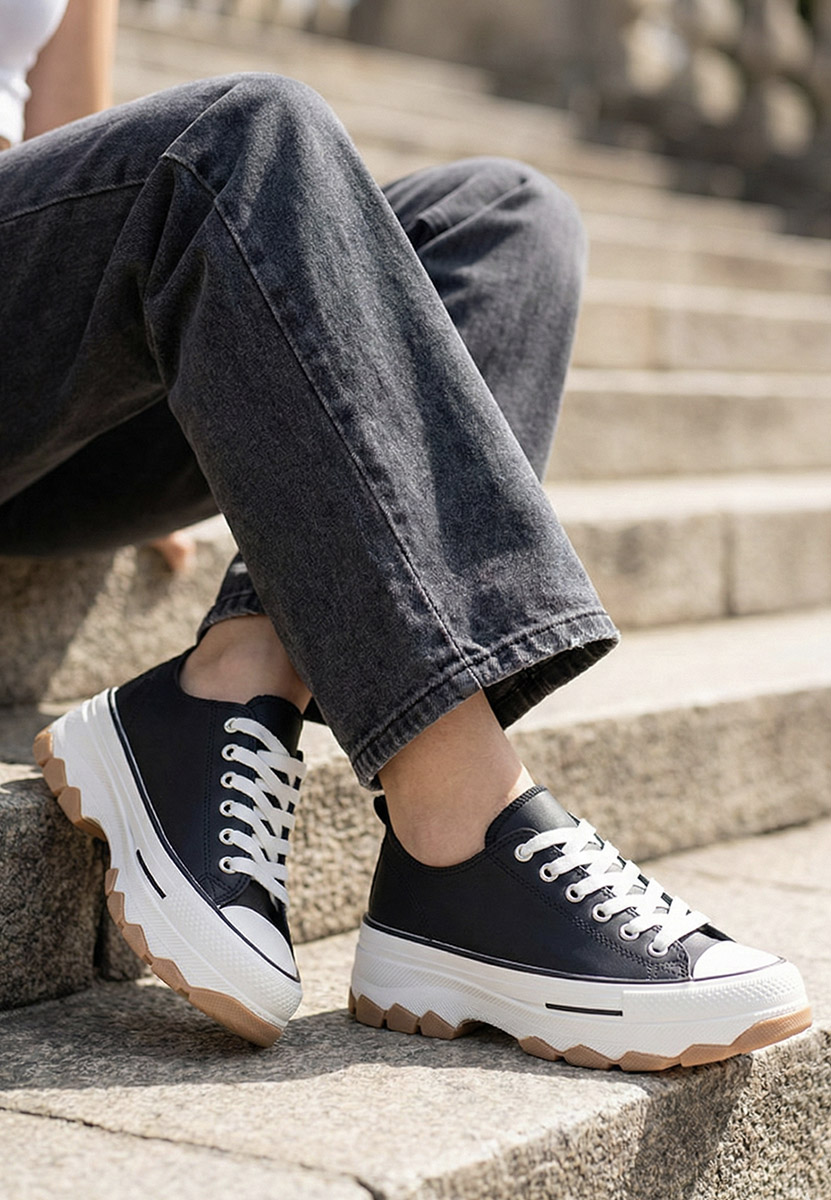 Tenisice s Platformom Raviana V4 crno