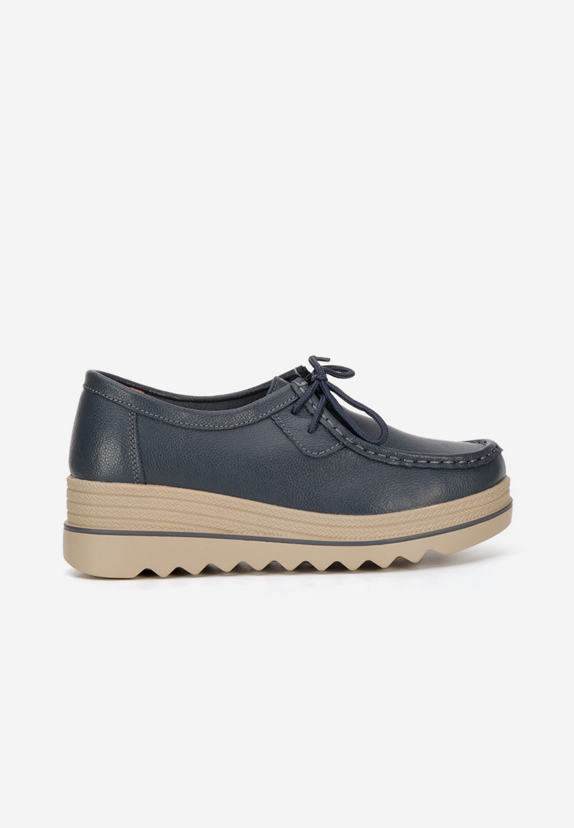 Mokasinke na punu petu Evelinia V2 plavo navy