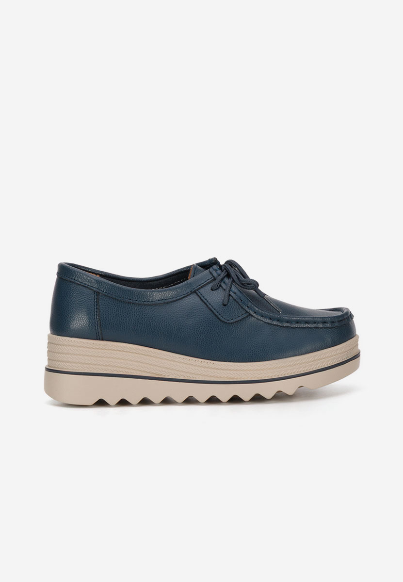 Mokasinke na punu petu Evelinia plavo navy