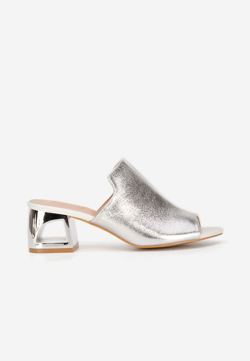 Papuče na petu Floriana V2 bijele