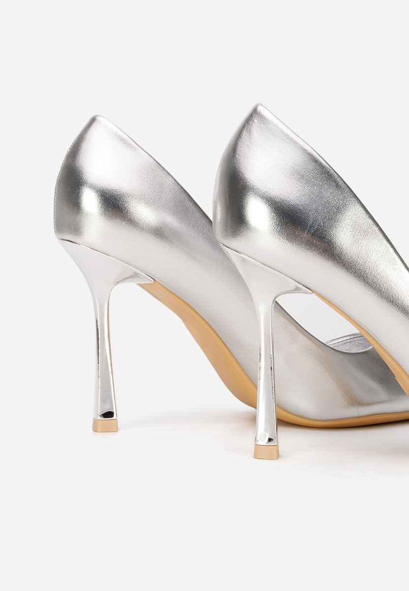 Štikle Isabele srebrno