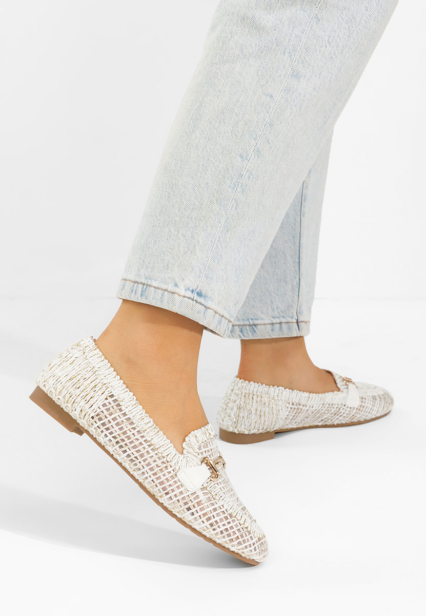 Ženske mokasinke Cameilia bijele