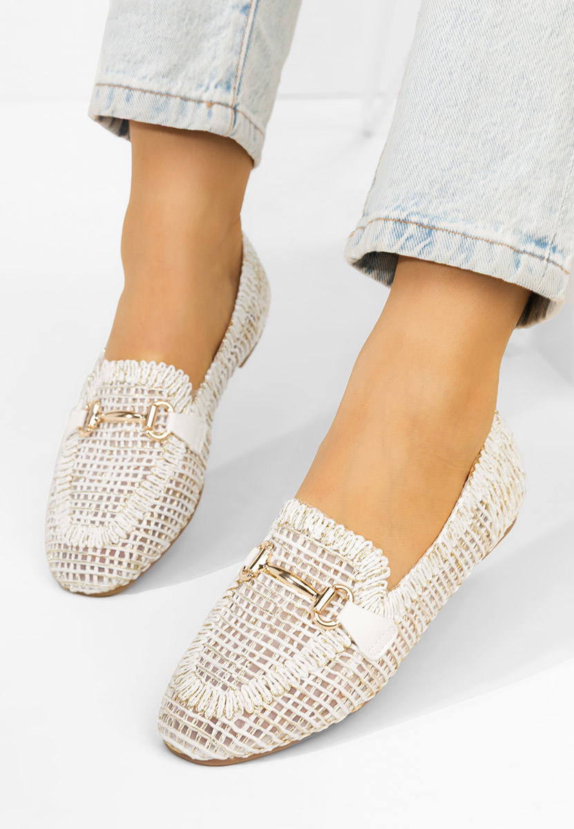 Ženske mokasinke Cameilia bijele