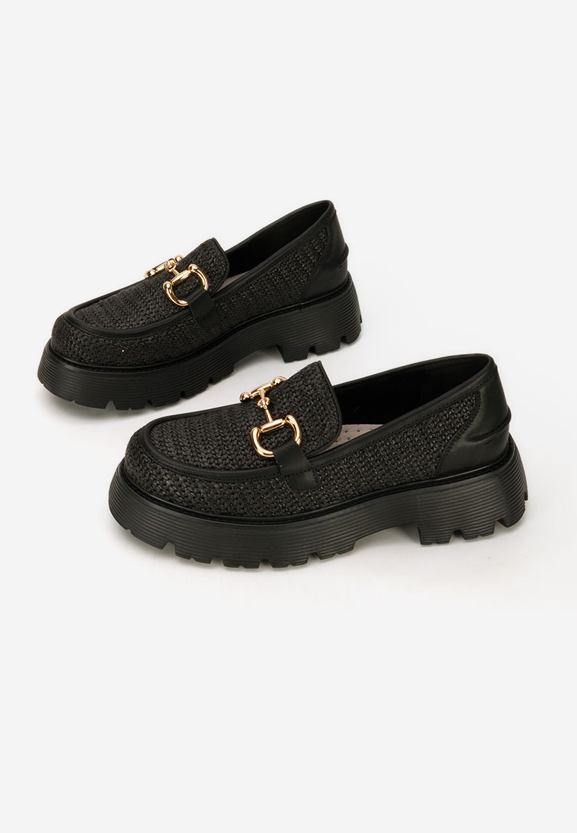 Mokasinke od prirodne kože Yolandia crno