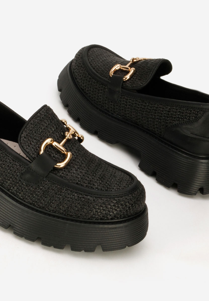 Mokasinke od prirodne kože Yolandia crno