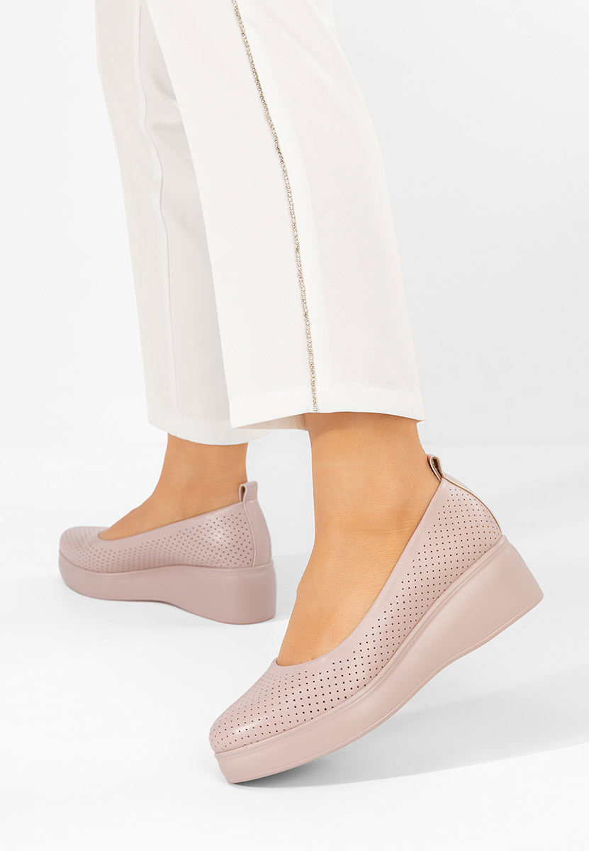 Cipele s platformom Danetia ružičasto