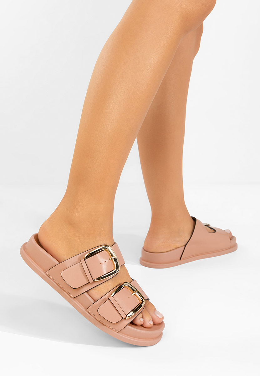 Papuče za ženske Teodia ružičasto