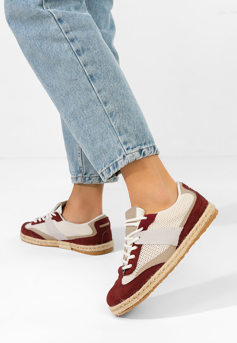 Ženske sneakers Dianka vinsko crvena