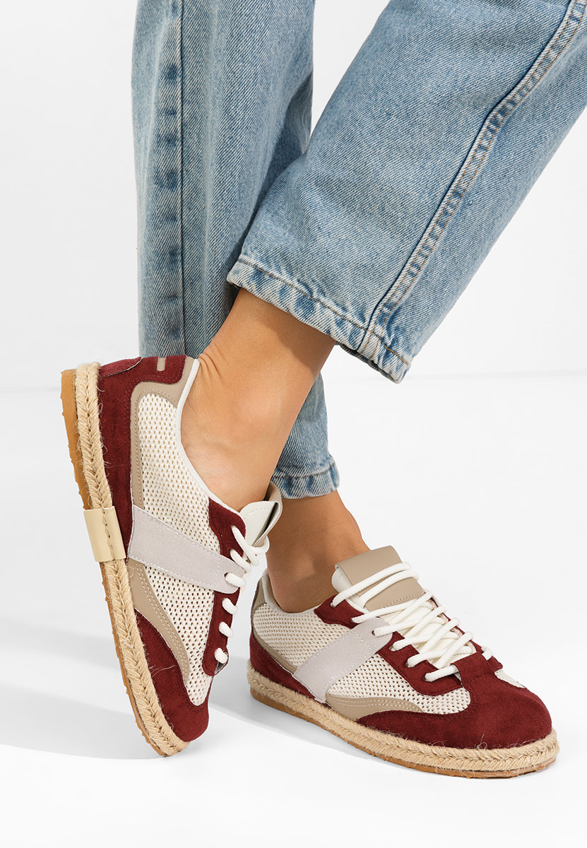 Ženske sneakers Dianka vinsko crvena