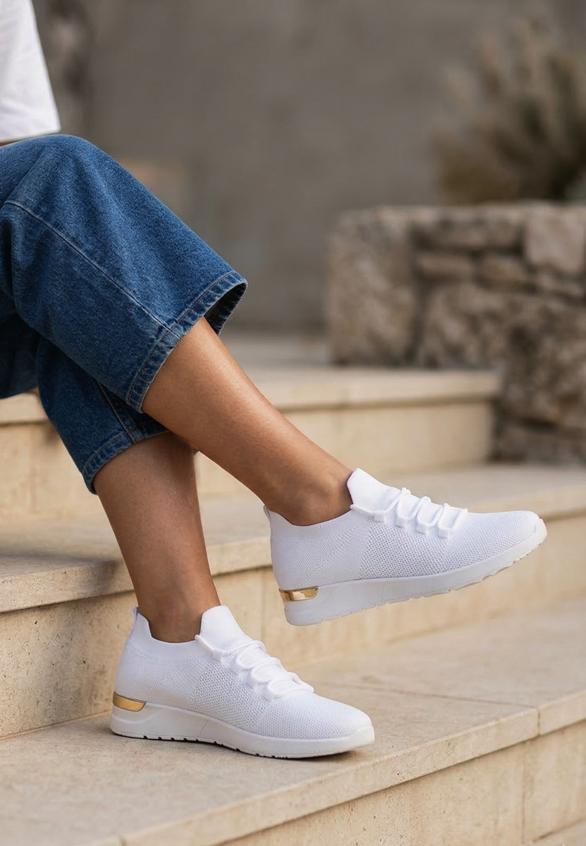 Ženske sneakers Bushra bijele