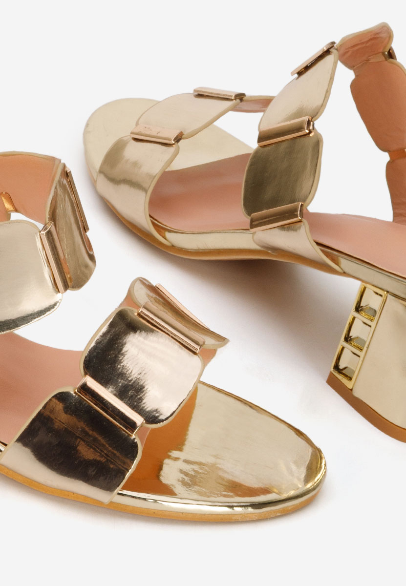 Papuče na petu Raniela zlatno