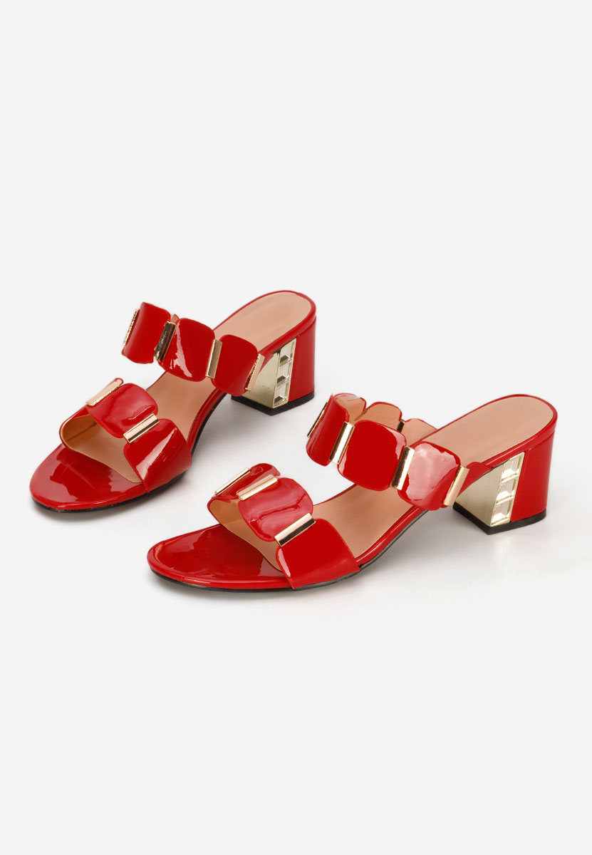 Papuče na petu Raniela crveno