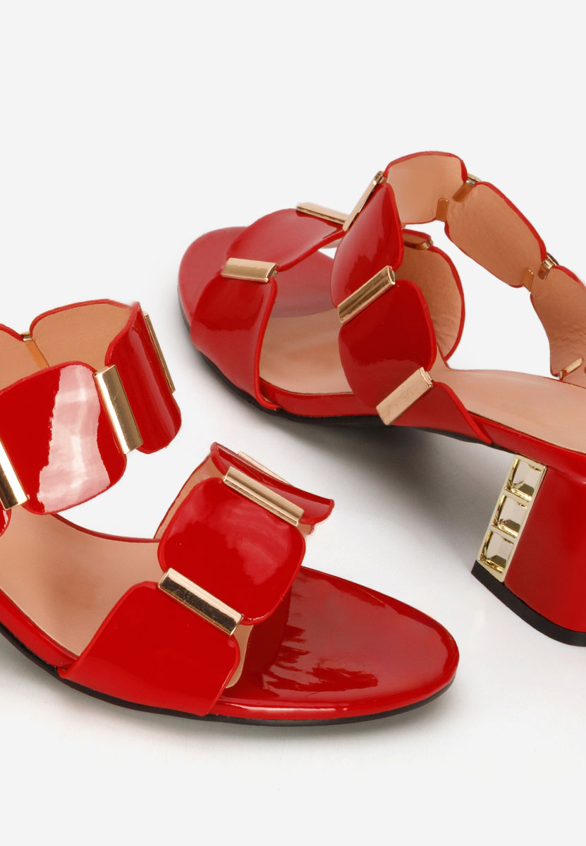 Papuče na petu Raniela crveno