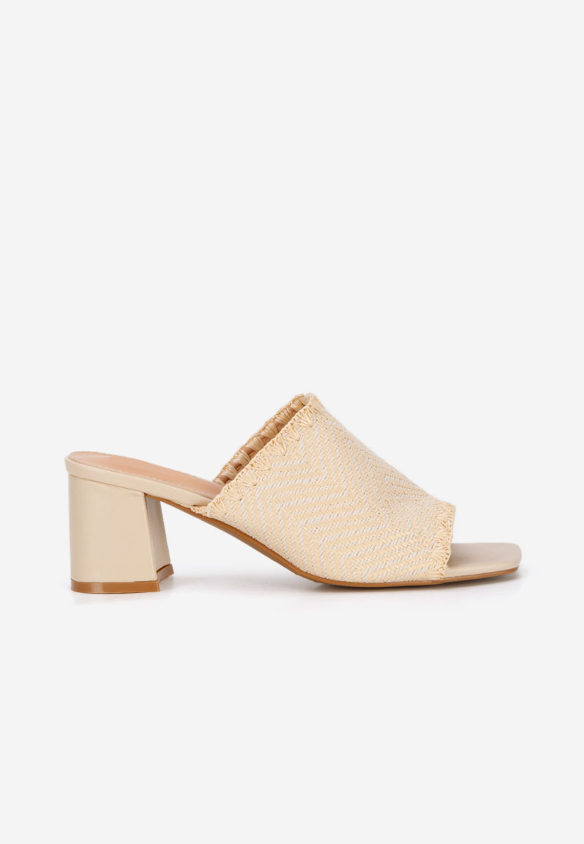 Papuče na petu Yngrid bež