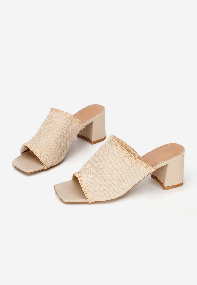 Papuče na petu Yngrid bež