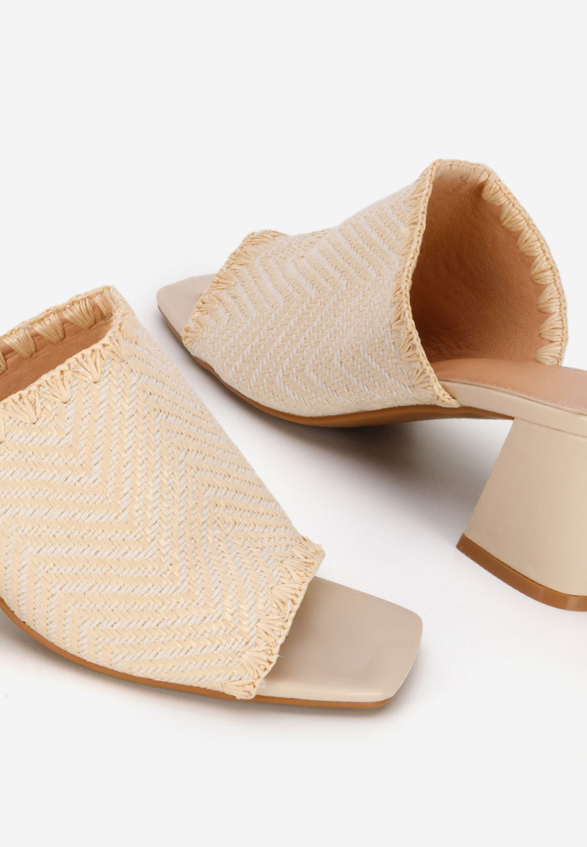 Papuče na petu Yngrid bež