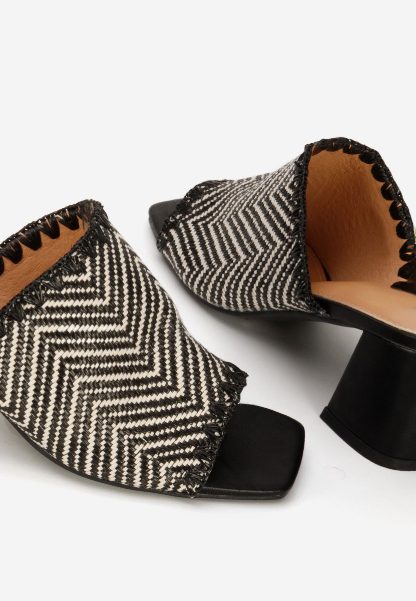 Papuče na petu Yngrid crno