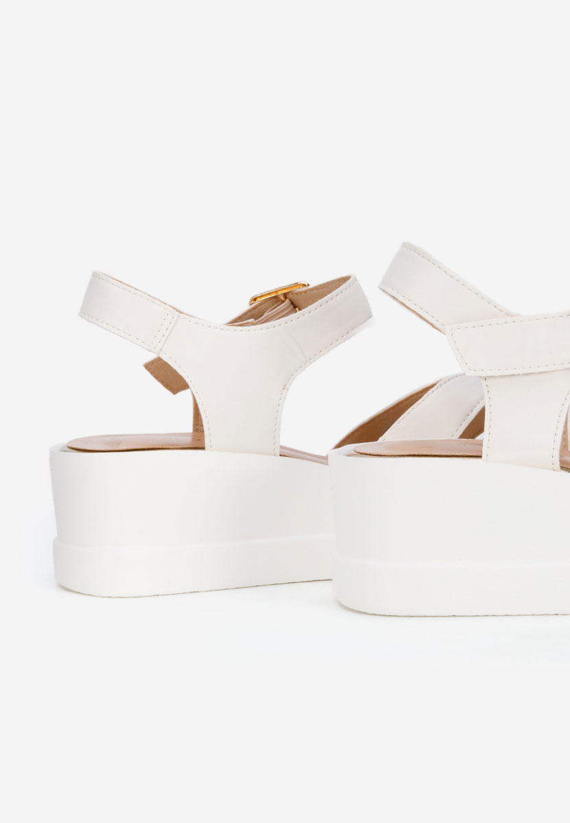 Sandale s platformom Barkita bijele