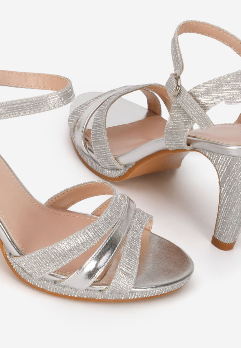 Sandale elegantne Raniya srebrno
