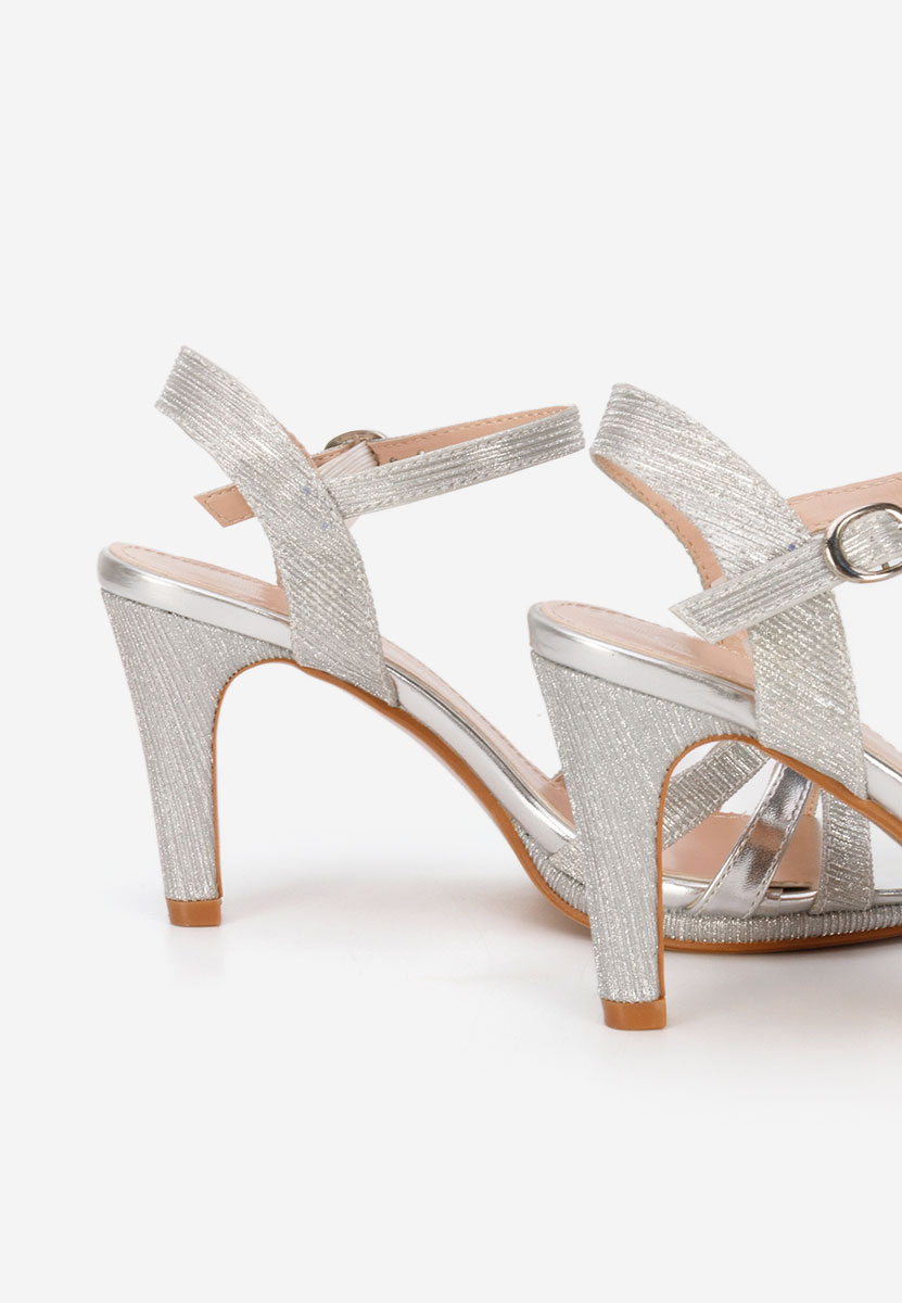 Sandale elegantne Raniya srebrno