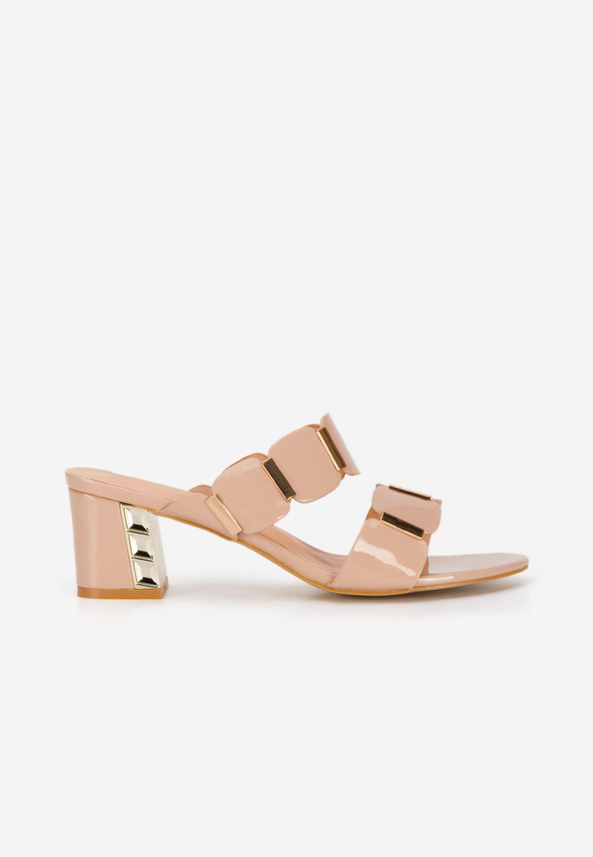 Papuče na petu Raniela bež