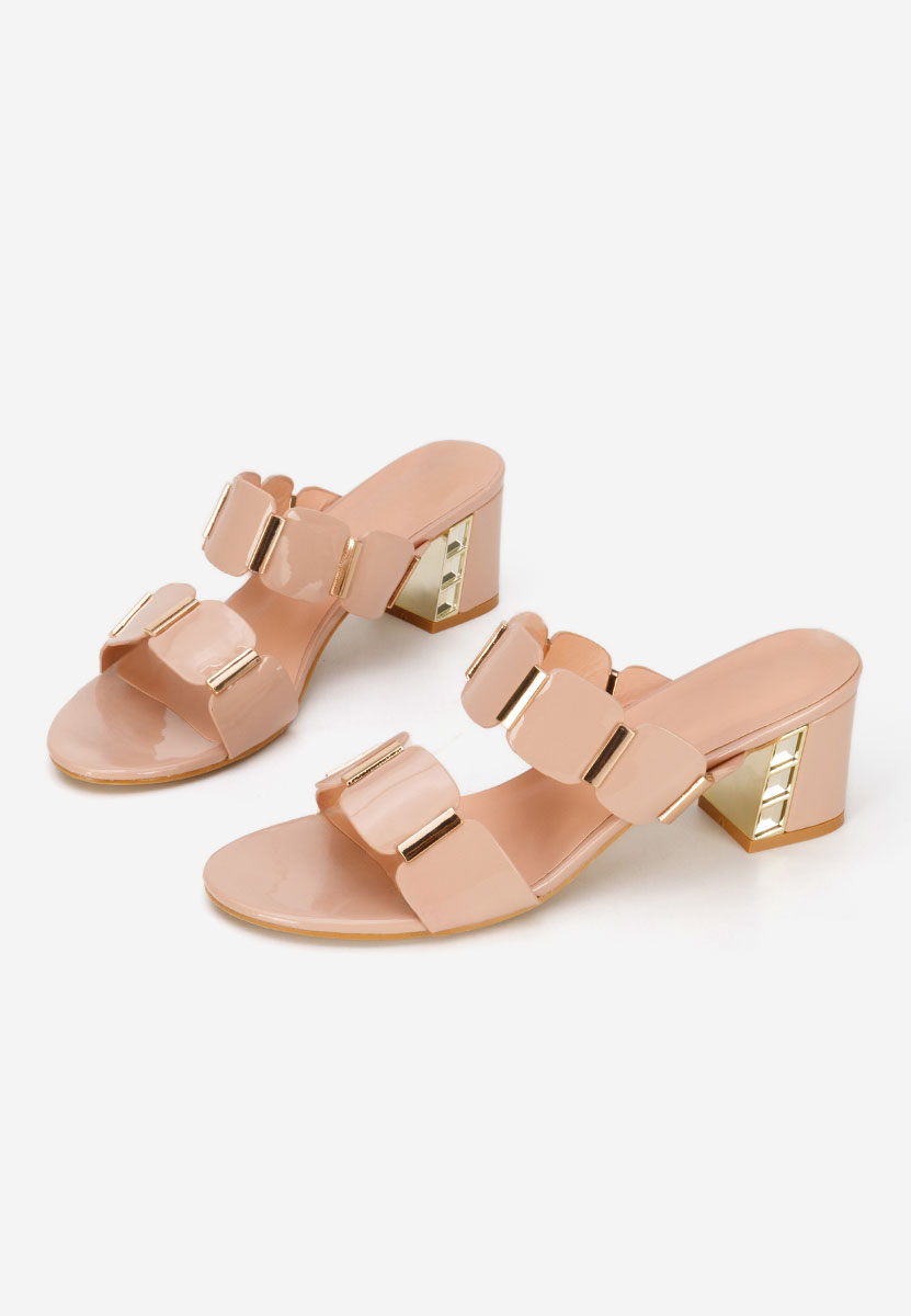 Papuče na petu Raniela bež