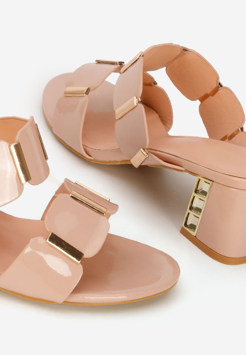 Papuče na petu Raniela bež