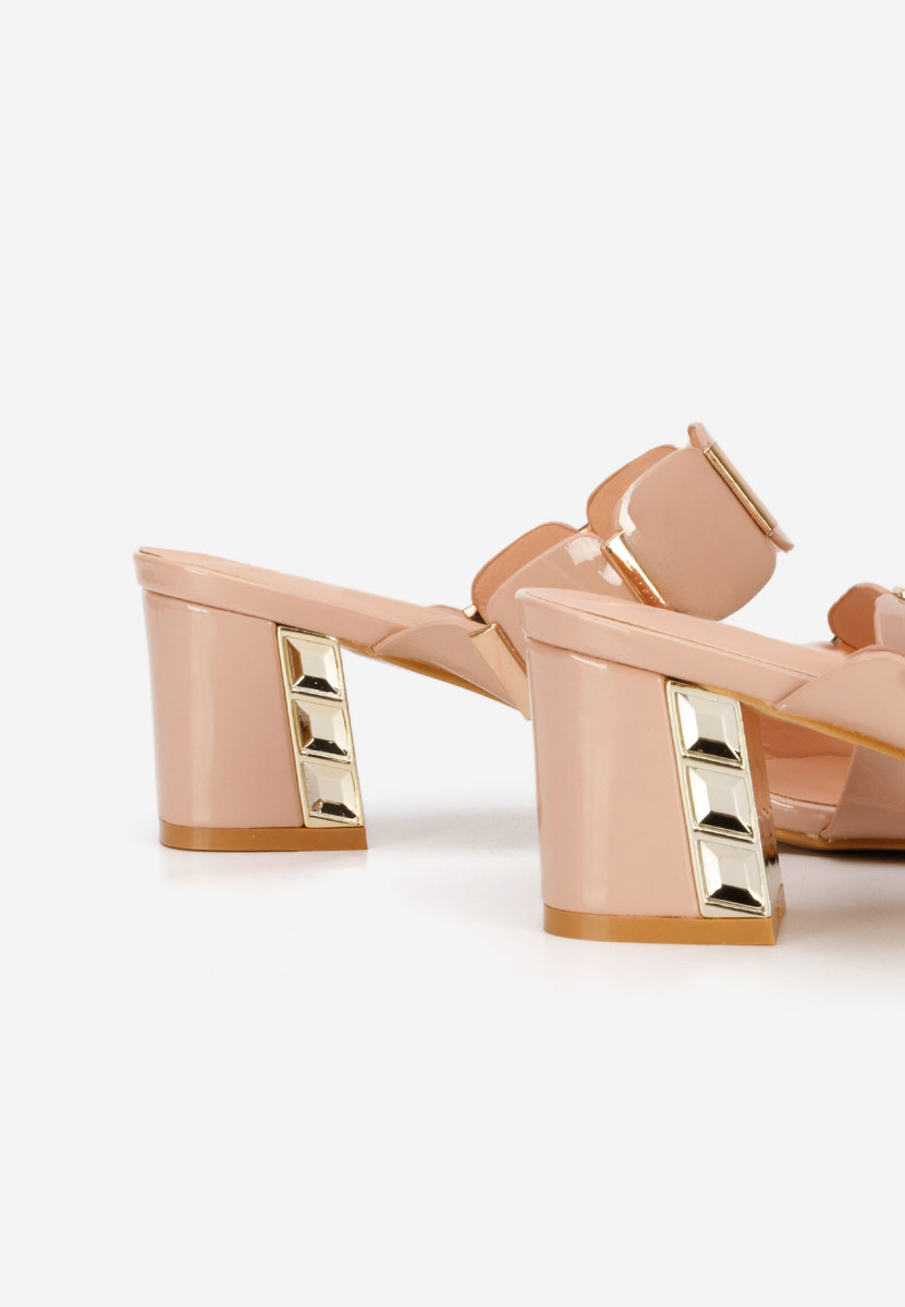 Papuče na petu Raniela bež