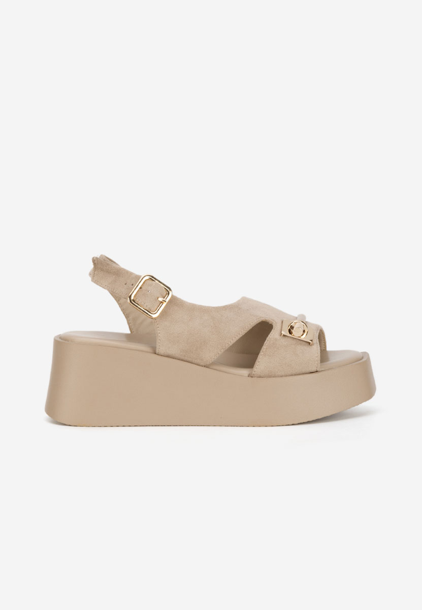 Sandale s platformom Levy kaki