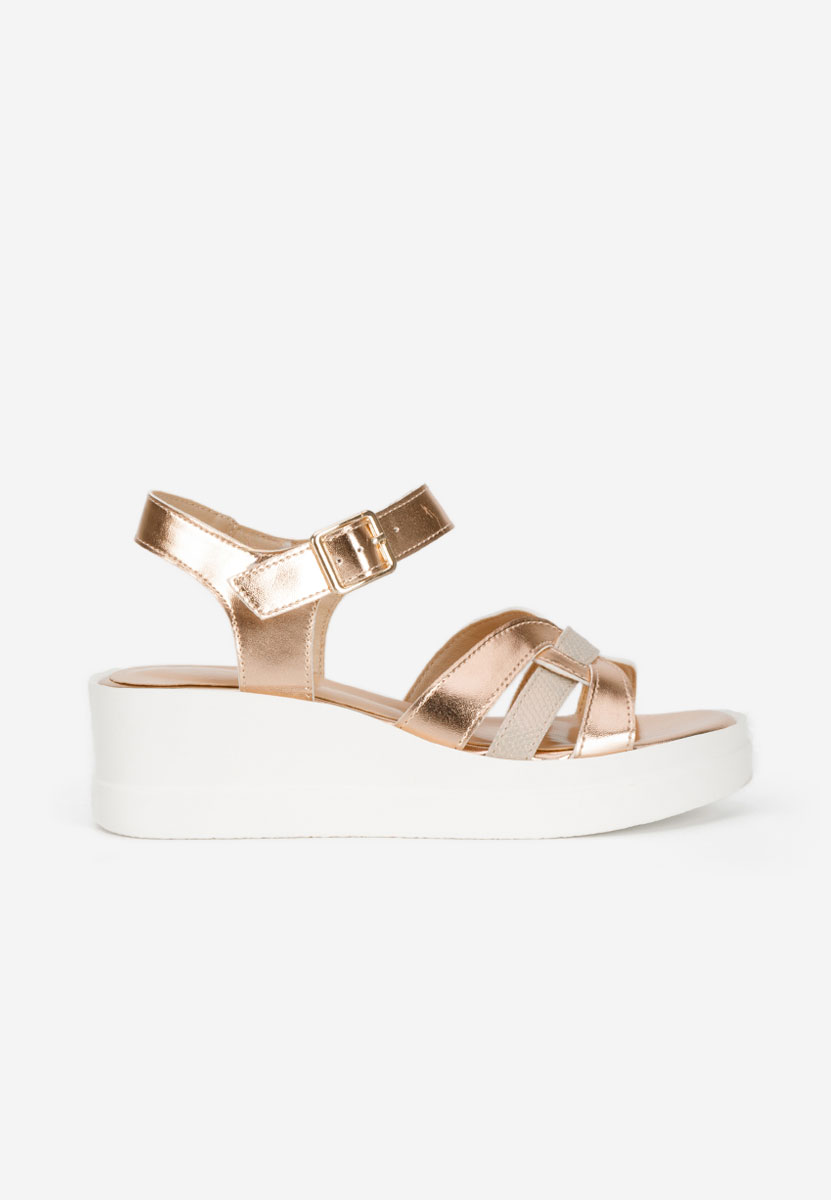 Sandale s platformom Barkita Šampanjac