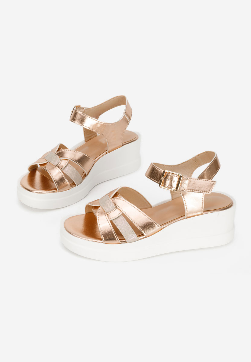 Sandale s platformom Barkita Šampanjac