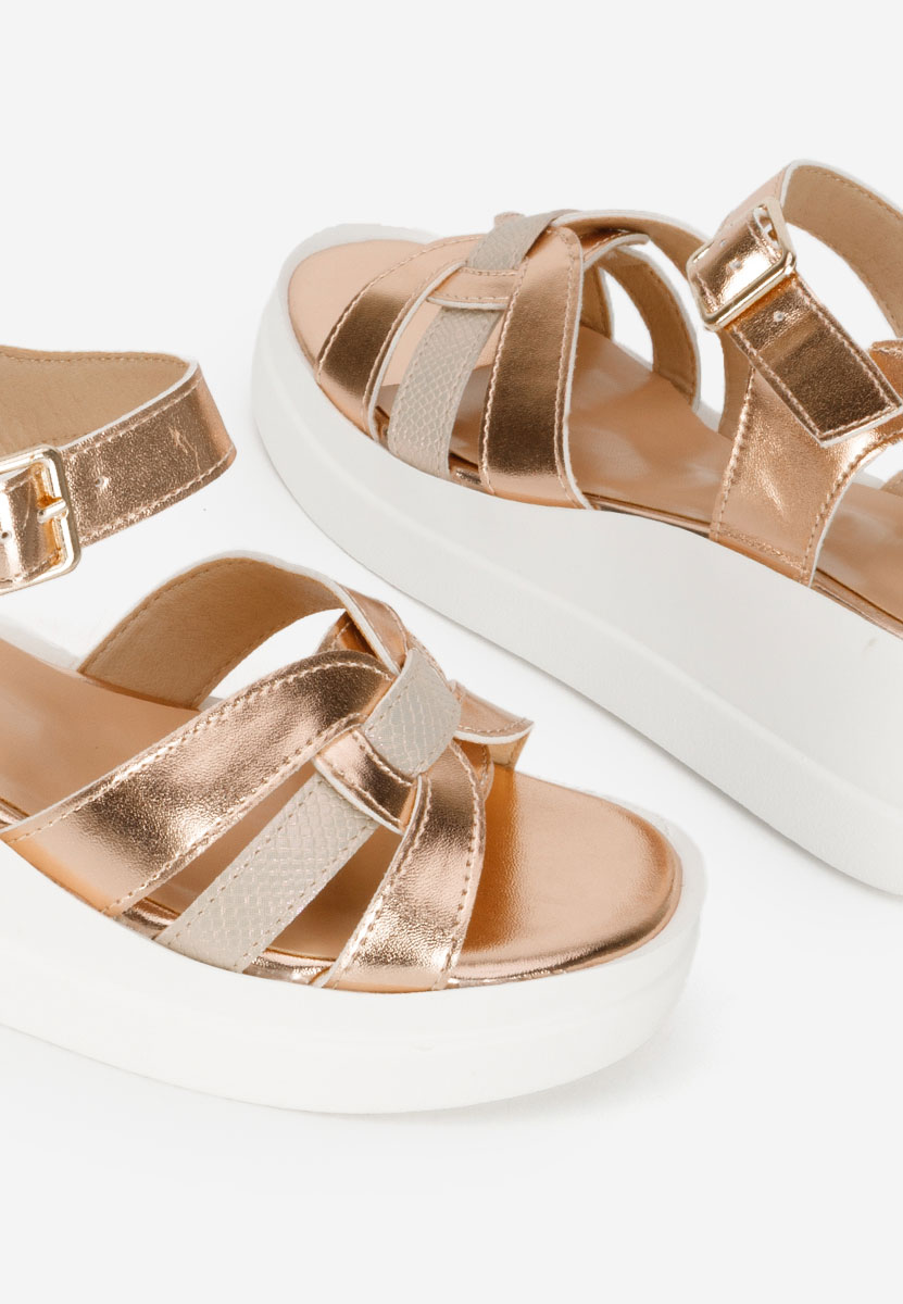 Sandale s platformom Barkita Šampanjac