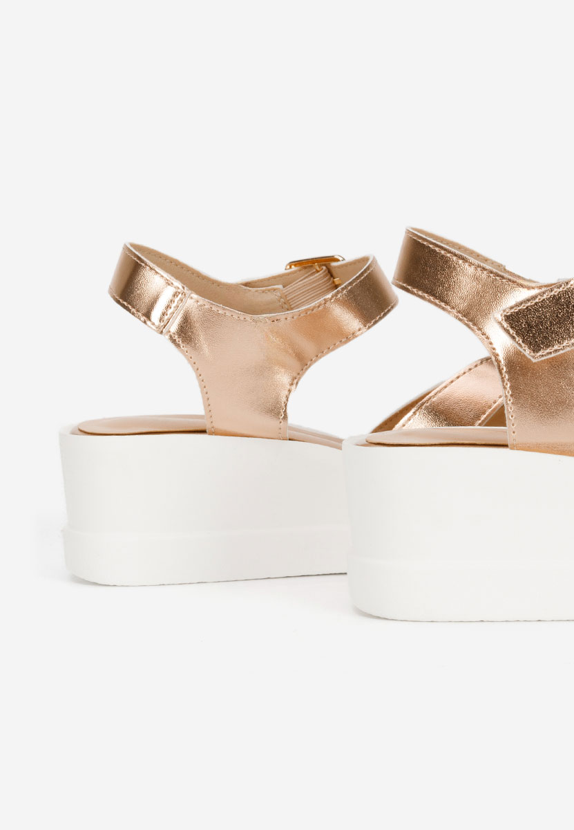 Sandale s platformom Barkita Šampanjac