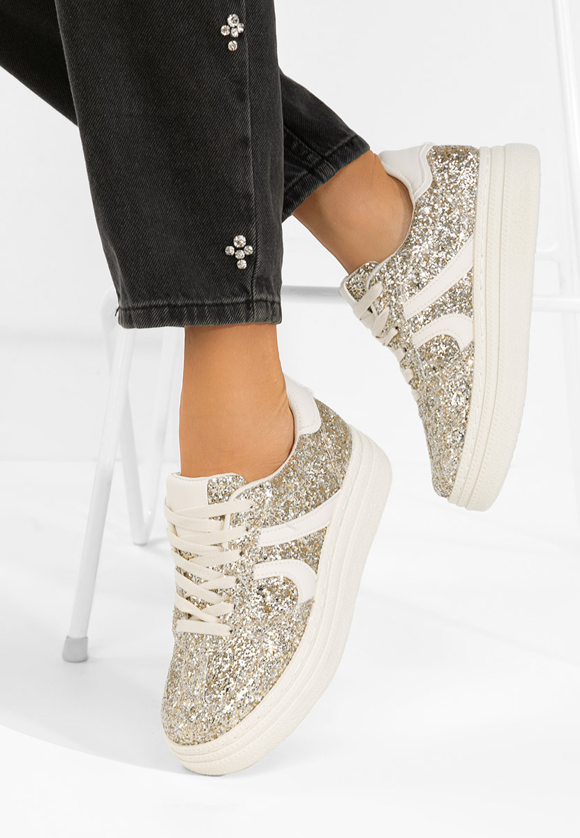 Ženske sneakers Zareena zlatno
