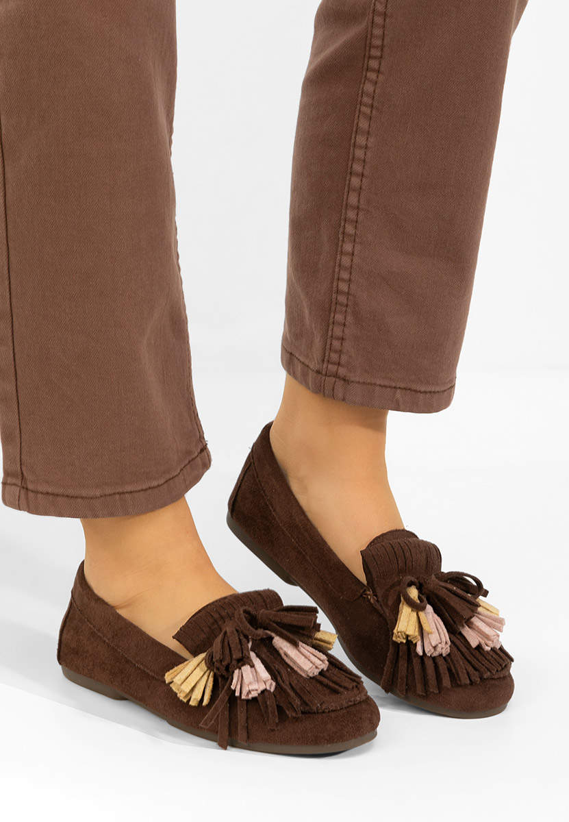 Ženske mokasinke Sedania braon