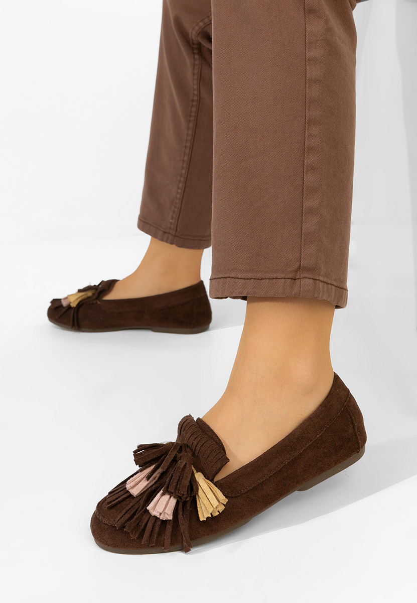 Ženske mokasinke Sedania braon