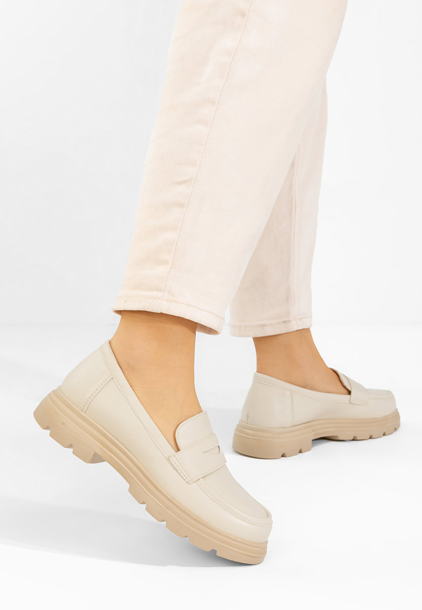 Ženske mokasinke Danielia bež