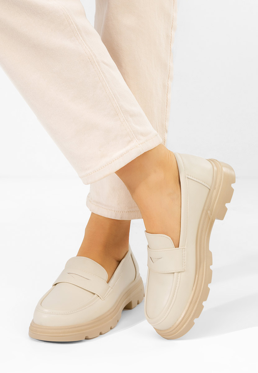 Ženske mokasinke Danielia bež