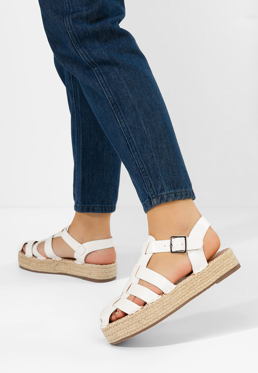 Sandale s platformom Reliama bijele