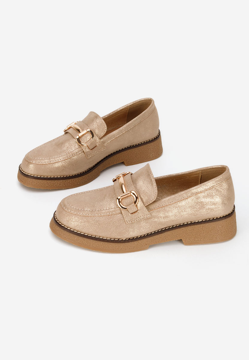 Ženske mokasinke Ylenia zlatno