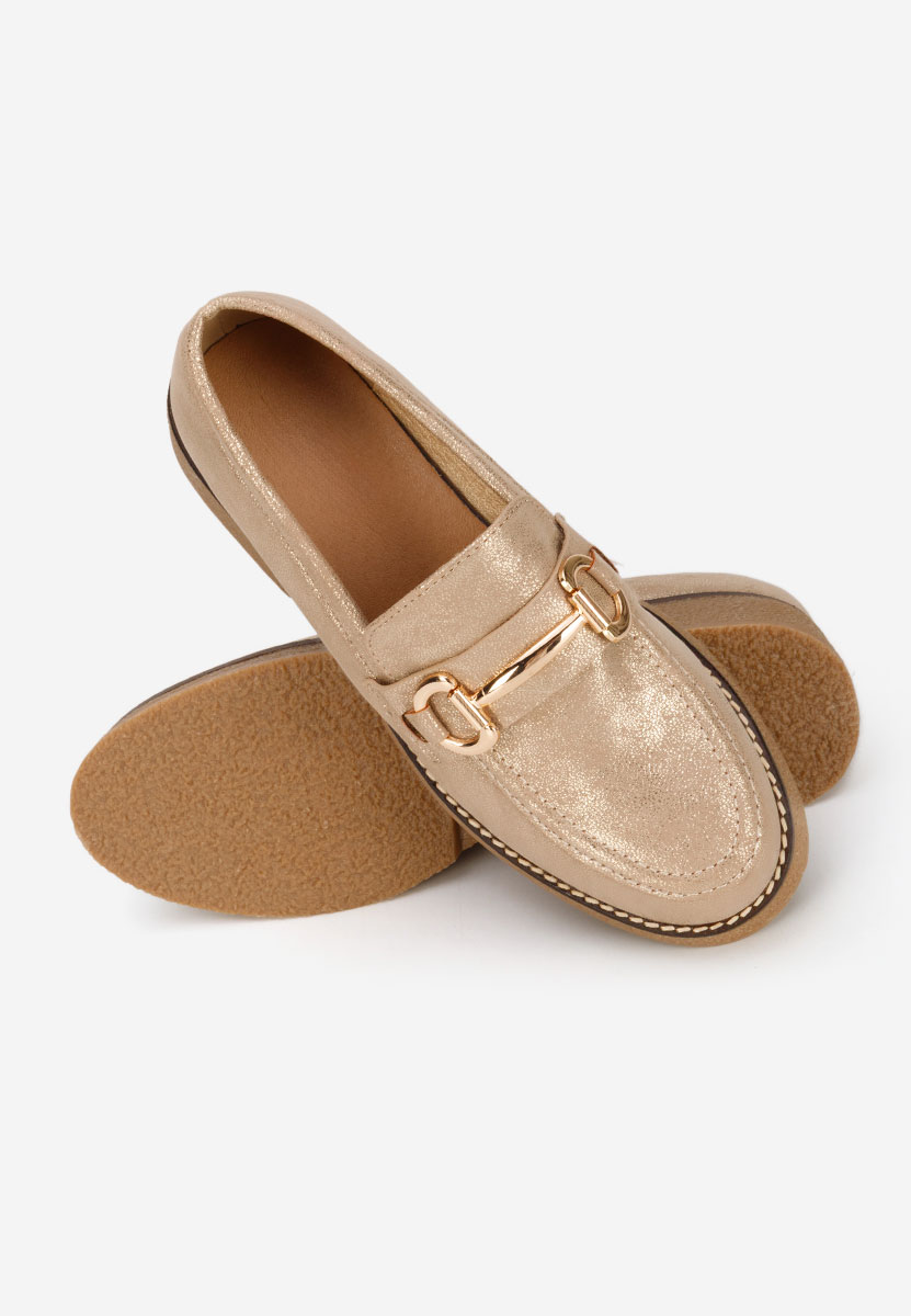Ženske mokasinke Ylenia zlatno