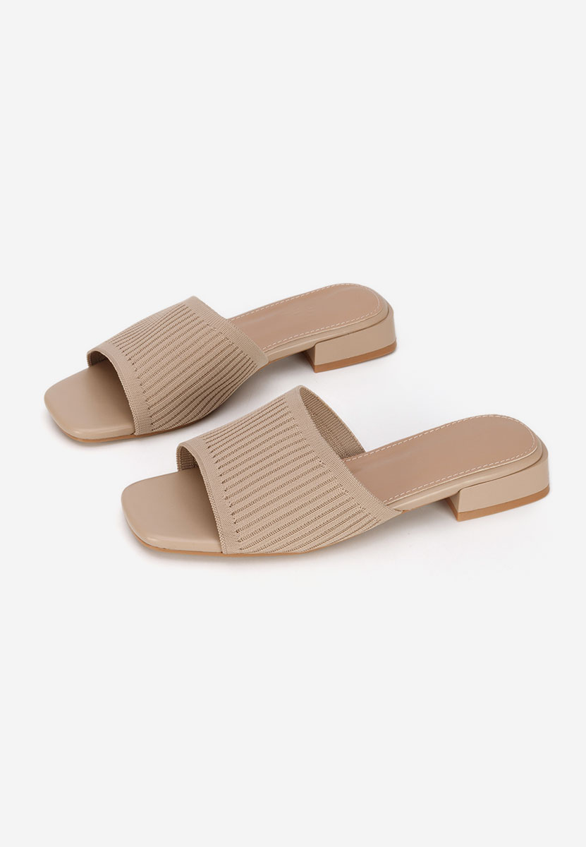 Papuče s petu Alinia kaki