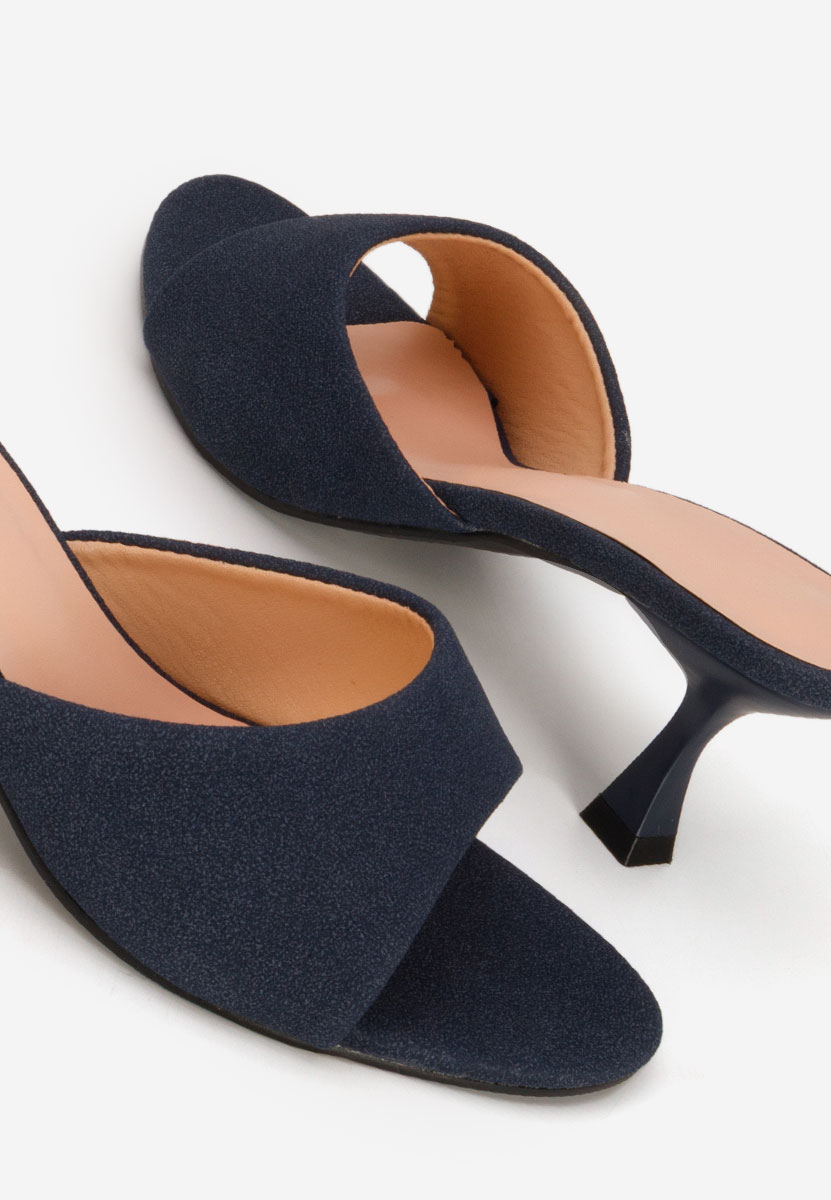 Papuče na petu Otelia plavo navy