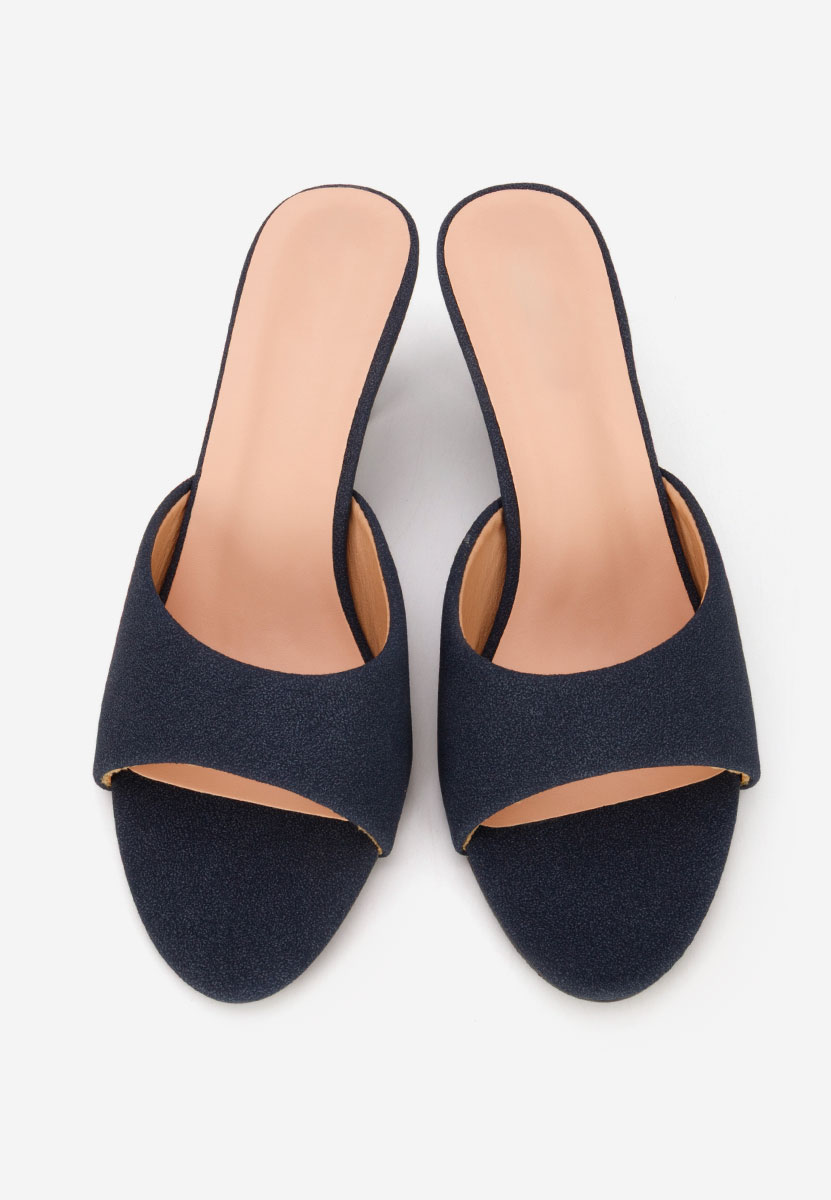 Papuče na petu Otelia plavo navy