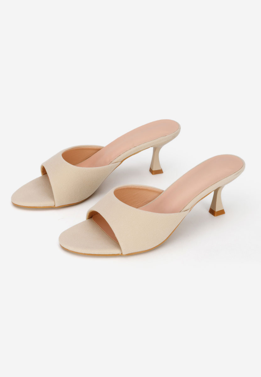 Papuče na petu Otelia bež