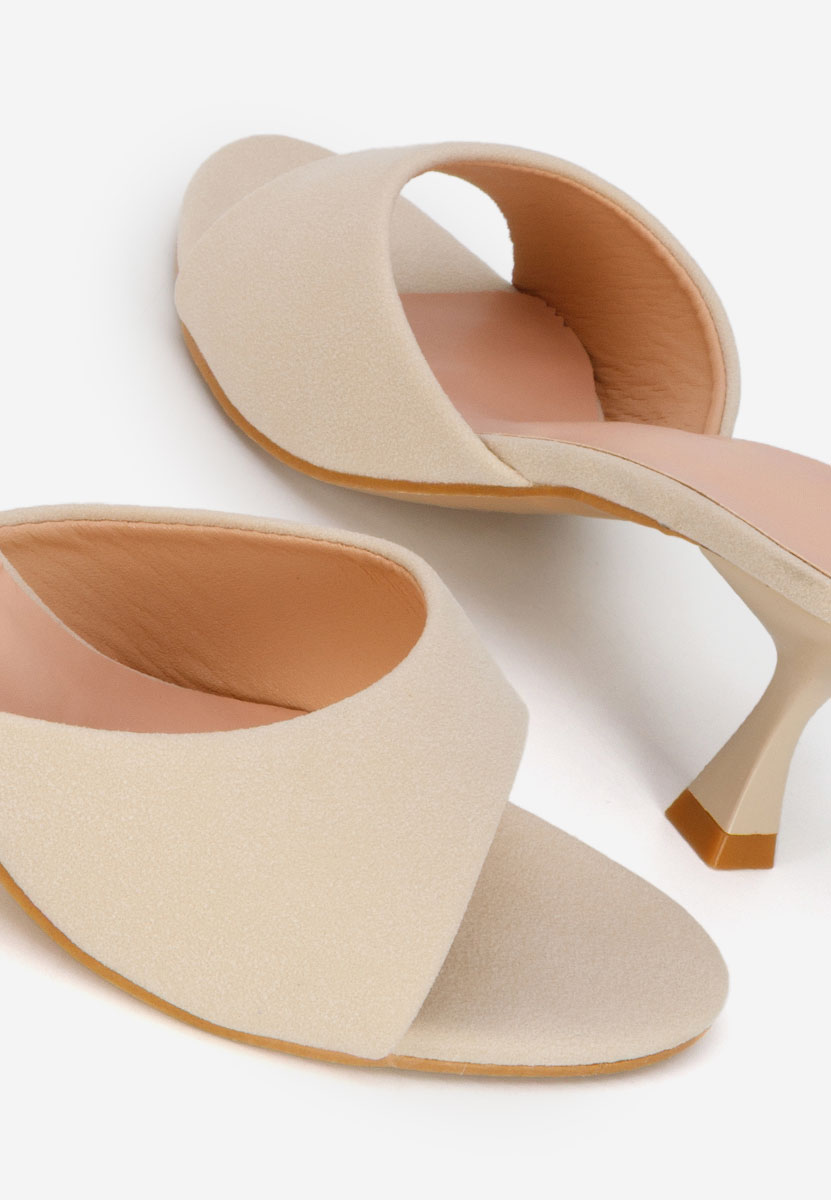 Papuče na petu Otelia bež