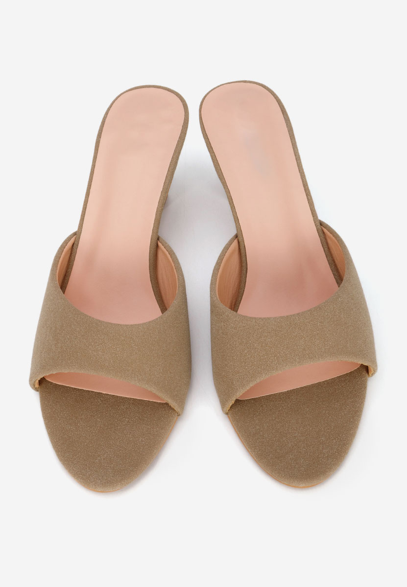 Papuče na petu Otelia kaki