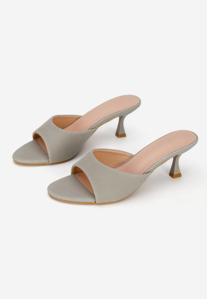 Papuče na petu Otelia sivo
